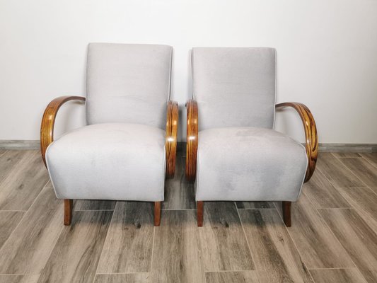 Armchairs by Jindrich Halabala, 1940s, Set of 2-QJA-1741781