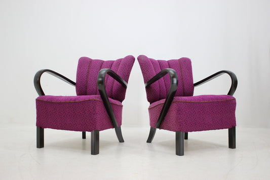 Armchairs by Jindřich Halabala, 1940s, Set of 2