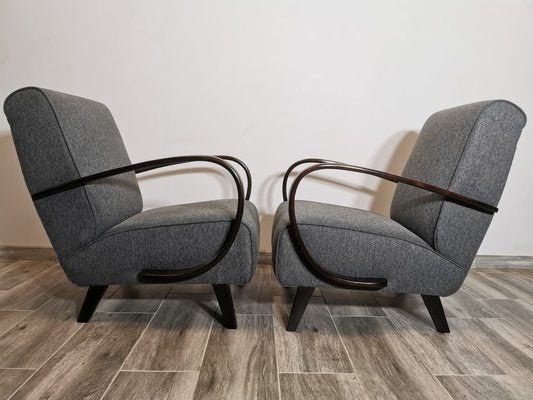 Armchairs by Jindrich Halabala, 1940s, Set of 2-QJA-1730505