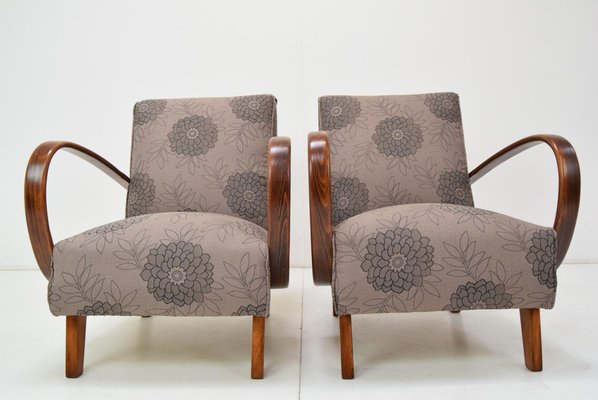 Armchairs by Jindrich Halabala, 1950s, Set of 2-TZ-1317155