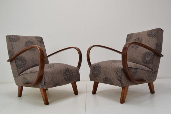 Armchairs by Jindrich Halabala, 1950s, Set of 2-TZ-1317155