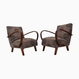 Armchairs by Jindrich Halabala, 1950s, Set of 2-TZ-1317155