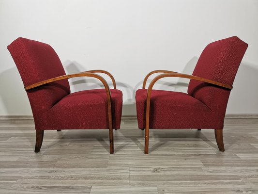 Armchairs by Jindrich Halabala for Up Závody, 1960s, Set of 2-QJA-1637137