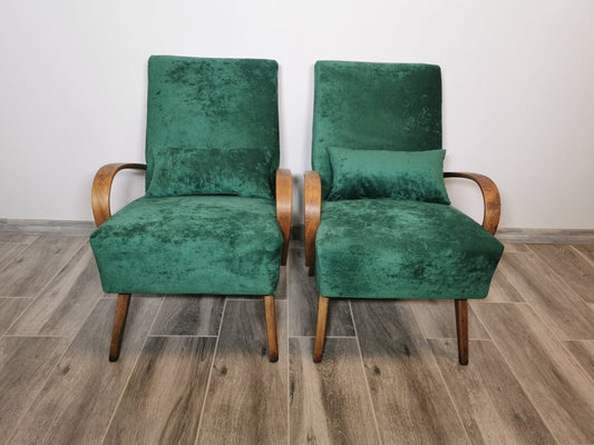 Armchairs by Jindřich Halabala, Set of 2