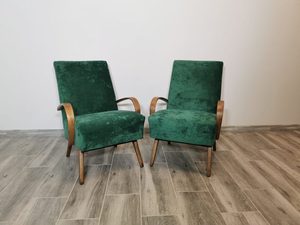 Armchairs by Jindřich Halabala, Set of 2