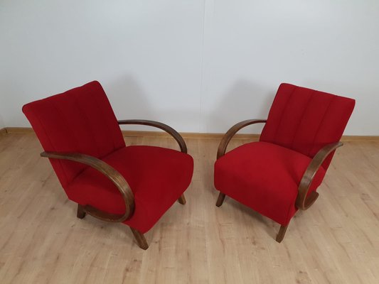 Armchairs by Jindřich Halabala, Set of 2-QJA-1083112