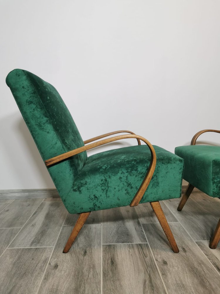 Armchairs by Jindřich Halabala, Set of 2