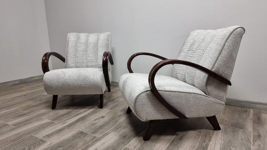 Armchairs by Jindřich Halabala, Set of 2