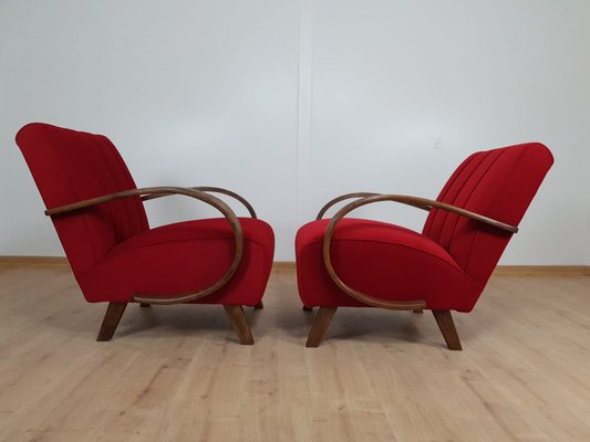 Armchairs by Jindřich Halabala, Set of 2-QJA-1083112