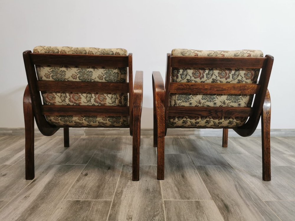 Armchairs by K. Kozelka & A. Kropacek, 1950s, Set of 2