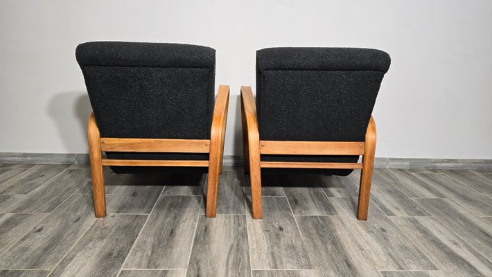 Armchairs by K. Kozelka & A. Kropacek, 1950s, Set of 2-QJA-2034765