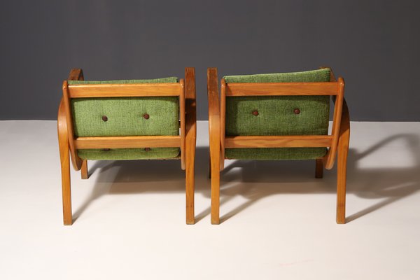 Armchairs by Kropáček and Koželka for Interior Prague, 1940s, Set of 2-HXT-2042074