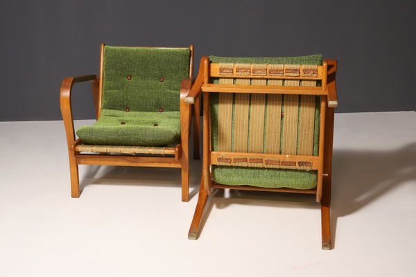 Armchairs by Kropáček and Koželka for Interior Prague, 1940s, Set of 2-HXT-2042074