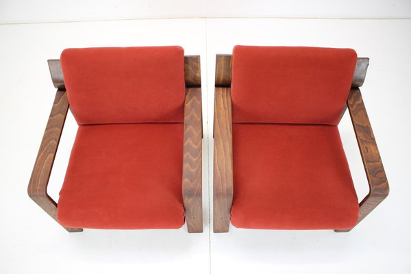 Armchairs by Ludvík Volák for Dřevopodnik Holešov, 1960s, Set of 2-TZ-1098757