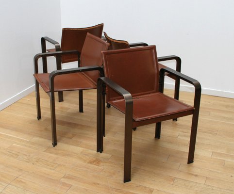 Armchairs by Matteo Grassi, 1980s, Set of 4-NMC-1760323