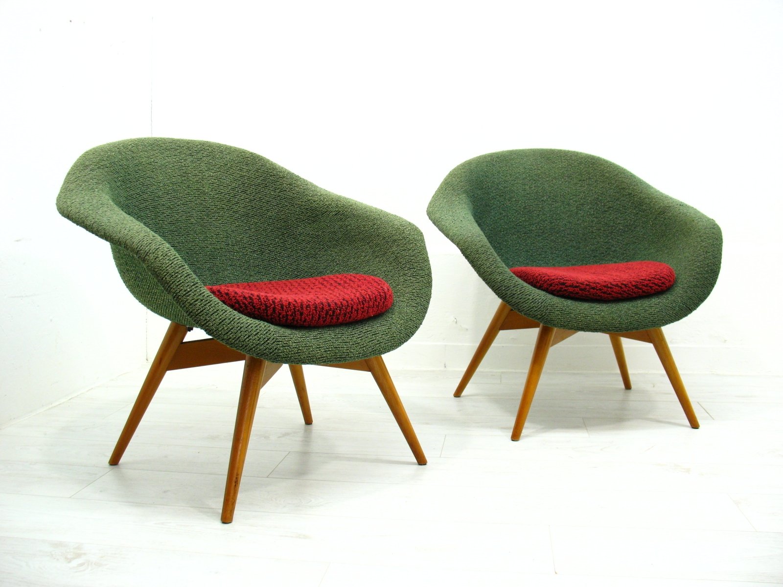 Armchairs by Miroslav Navratil for Cesky Nabytek, 1970s, Set of 2