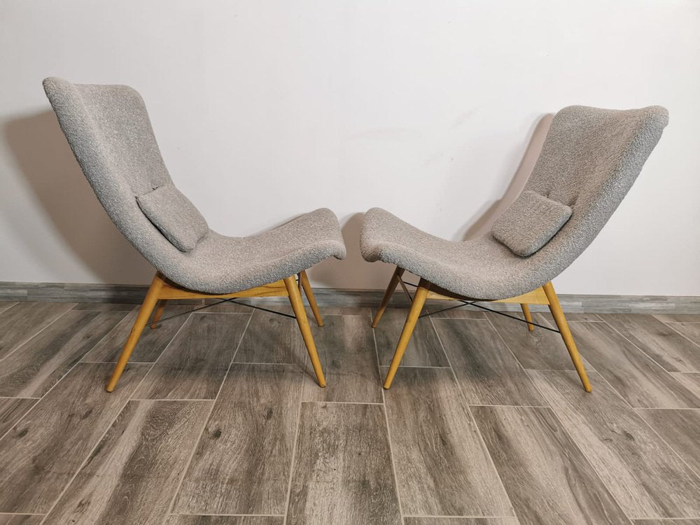 Armchairs by Miroslav Navratil, Set of 2