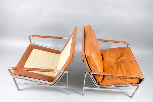 Armchairs by Preben Fabricius & Jørgen Kastholm for Kill International, 1960s, Set of 2-CIP-853496