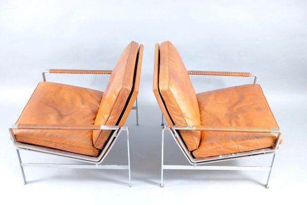 Armchairs by Preben Fabricius & Jørgen Kastholm for Kill International, 1960s, Set of 2-CIP-853496