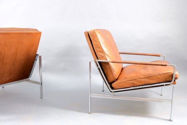 Armchairs by Preben Fabricius & Jørgen Kastholm for Kill International, 1960s, Set of 2-CIP-853496