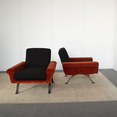 Armchairs by Sergio Saporiti for Saporiti Besnate Italia Brothers, 1960s, Set of 2-JQO-1732298