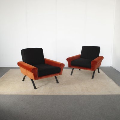 Armchairs by Sergio Saporiti for Saporiti Besnate Italia Brothers, 1960s, Set of 2-JQO-1732298