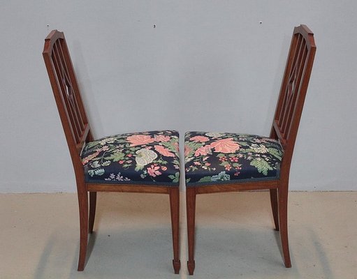 Armchairs & Chairs in Mahogany, 20th Century, Set of 4-RVK-1162246