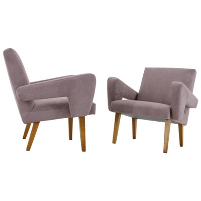 Armchairs, Czechoslovakia, 1960s, Set of 2-TZ-1296217