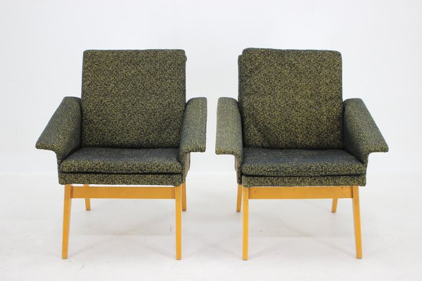 Armchairs, Czechoslovakia, 1960s, Set of 2-TZ-1454071