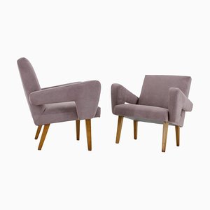 Armchairs, Czechoslovakia, 1960s, Set of 2-TZ-1296217