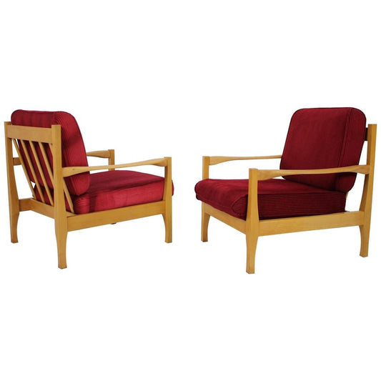 Armchairs, Czechoslovakia, 1970s, Set of 2