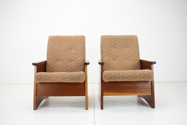 Armchairs, Czechoslovakia, 1970s, Set of 2-TZ-1418962