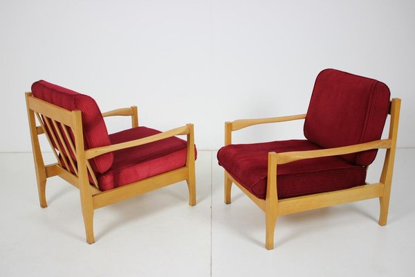 Armchairs, Czechoslovakia, 1970s, Set of 2-TZ-844108