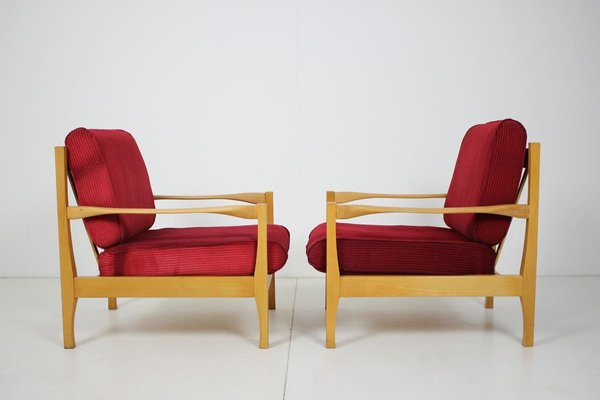 Armchairs, Czechoslovakia, 1970s, Set of 2-TZ-844108