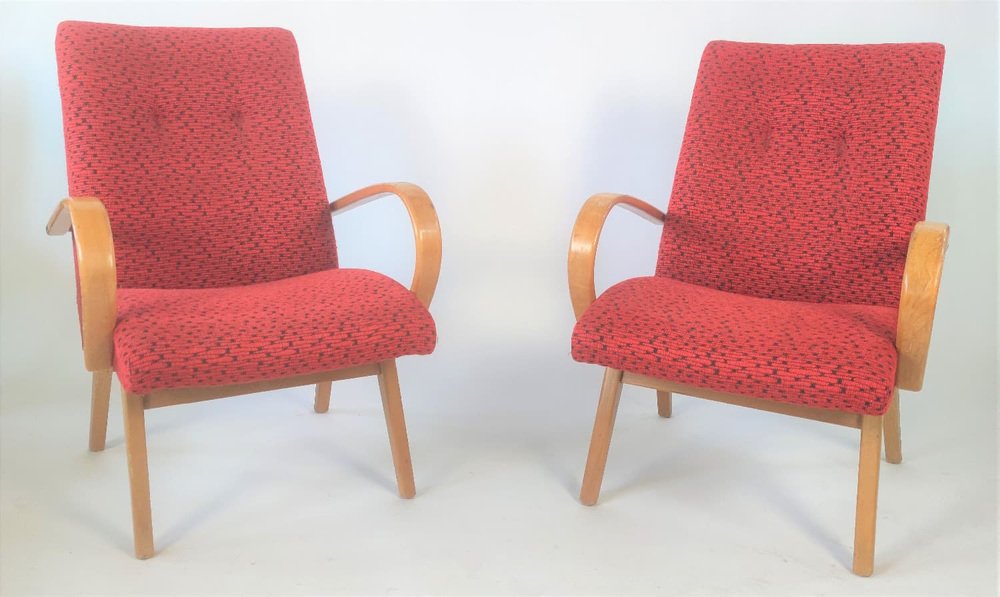 Armchairs from Jitona Soběslav, Former Czechoslovakia, 1960s, Set of 2