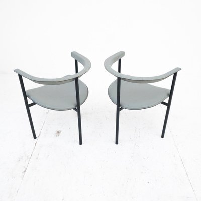 Armchairs in Leather by Enrico Pellizzoni, Set of 2-UPW-1446293