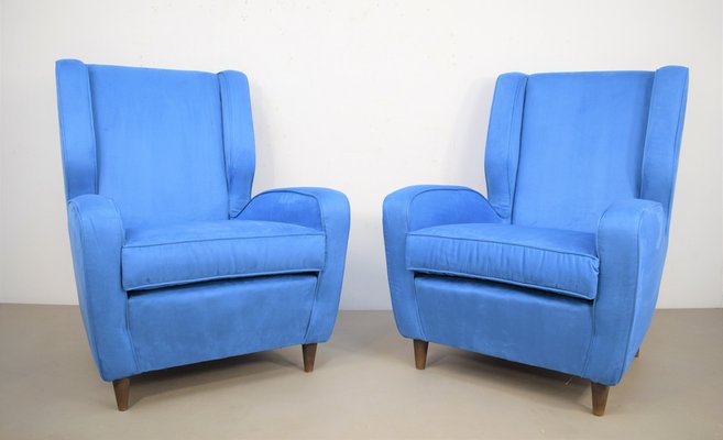 Armchairs in the Style of Melchiorre Bega, Italy, 1950s, Set of 2-AOL-1068877