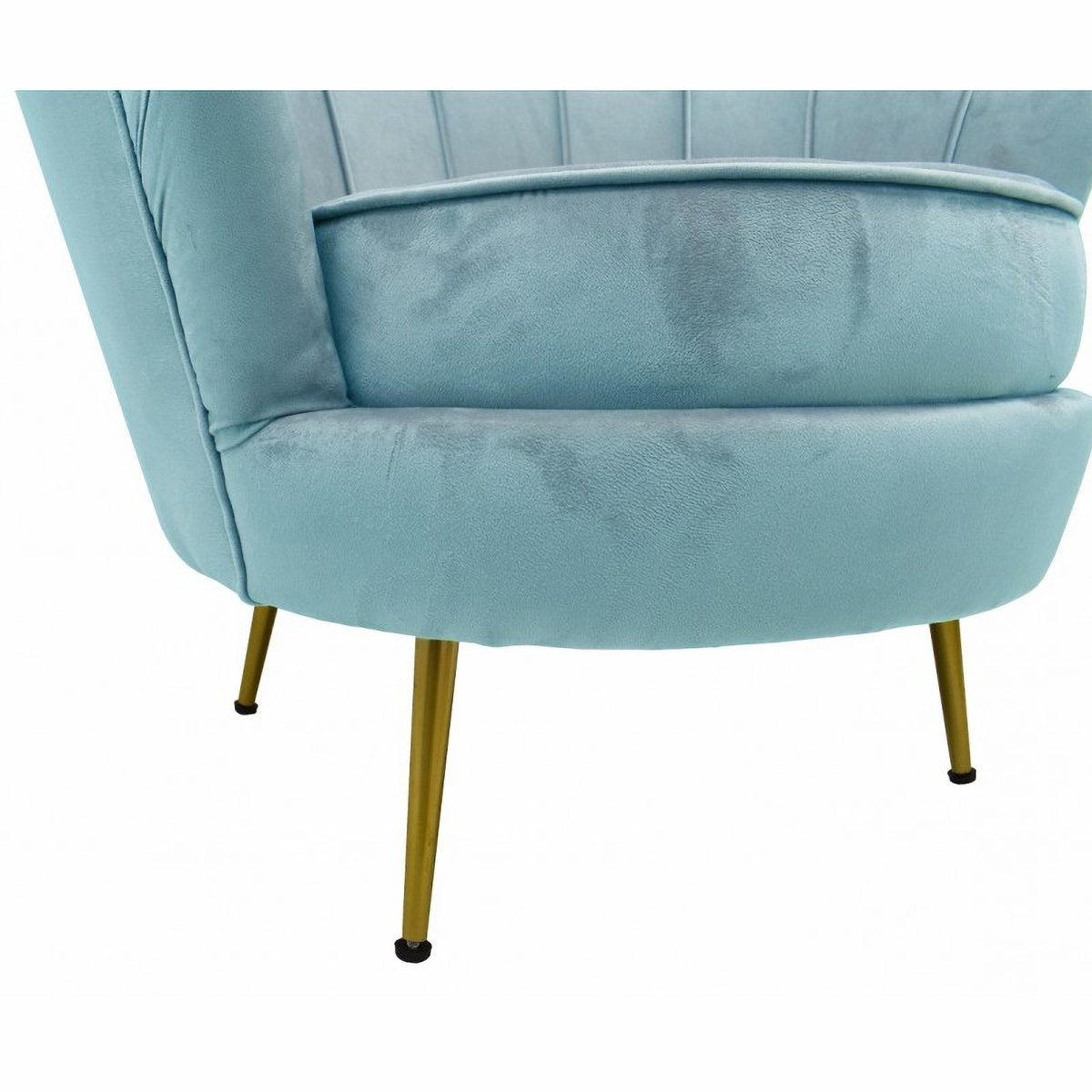 Armchairs in Turquoise Velvet by Spanish Manufactory, Set of 2