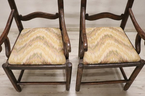 Armchairs in Walnut, 18th Century, Set of 2-DCO-1757162