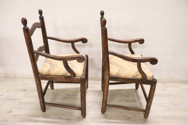 Armchairs in Walnut, 18th Century, Set of 2-DCO-1757162