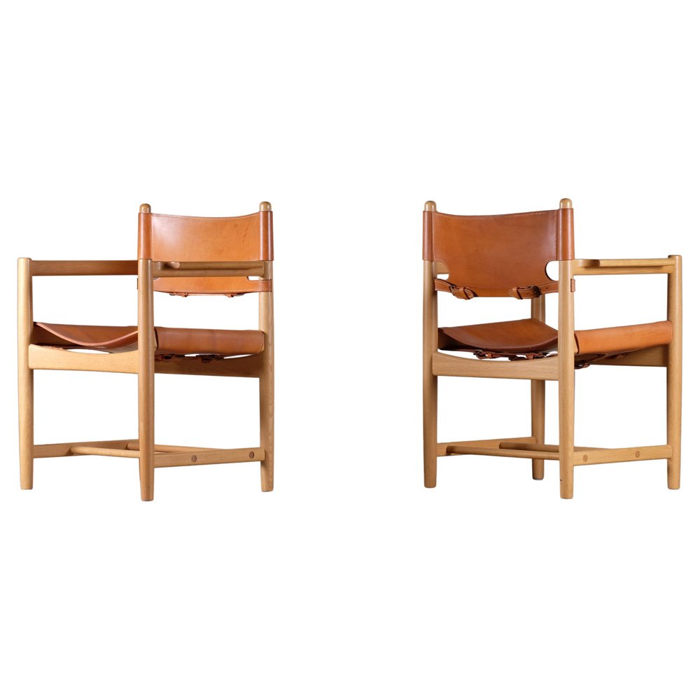 Armchairs Model 3238 attributed to Børge Mogensen, 1960s, Set of 2