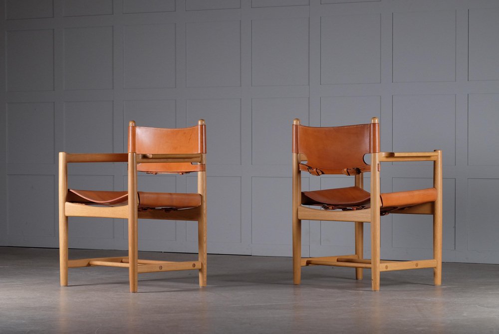 Armchairs Model 3238 attributed to Børge Mogensen, 1960s, Set of 2