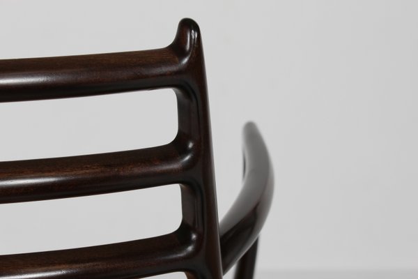 Armchairs No. 62 in Mahogany with Seats of Paper Cord by N. O. Møller for J. L. Møllers Møbelfabrik, Denmark,1960s, Set of 2-QQ-2022480