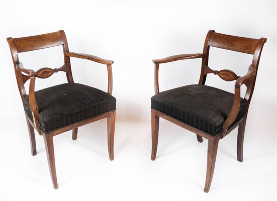 Armchairs of Mahogany, 1860s, Set of 2-UY-1005714