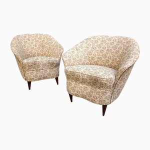 Armchairs with Conical Legs, 1950s, Set of 2-OHK-1738970