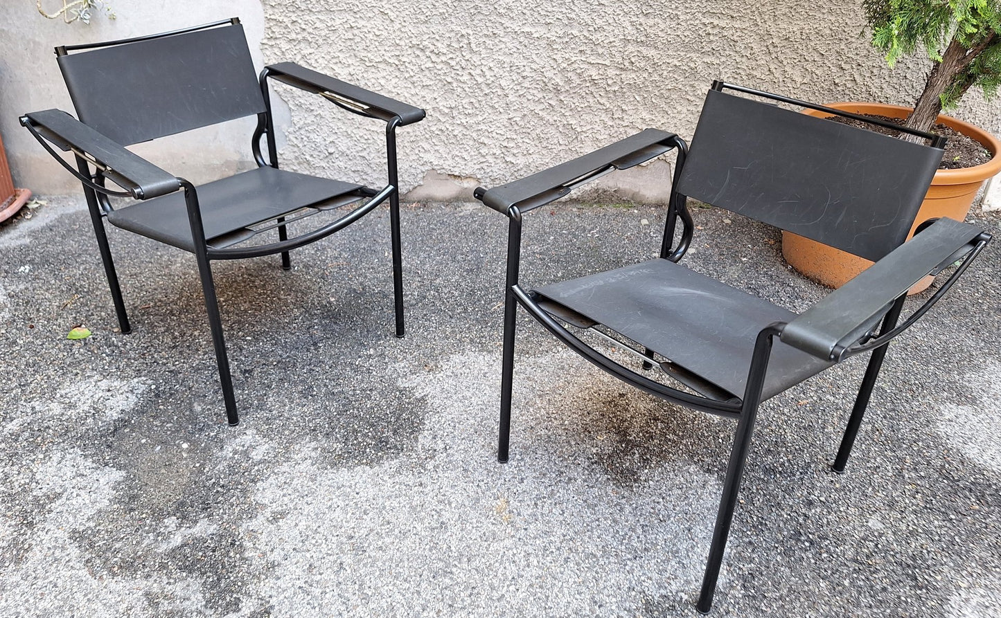 Armchairs with Rubber Seat by Giandomenico Belotti for Alias, 1980s, Set of 2