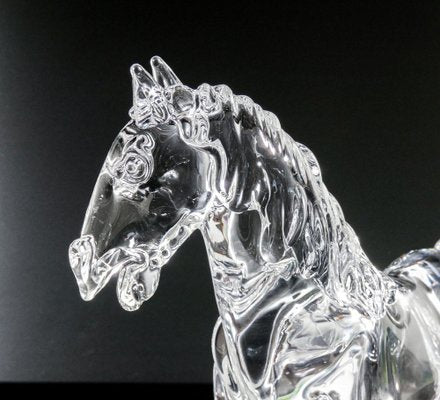 Arnaldo Zanella, Horse Sculpture, 1980s, Murano Glass-OJE-1805013