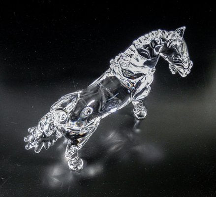 Arnaldo Zanella, Horse Sculpture, 1980s, Murano Glass-OJE-1805013