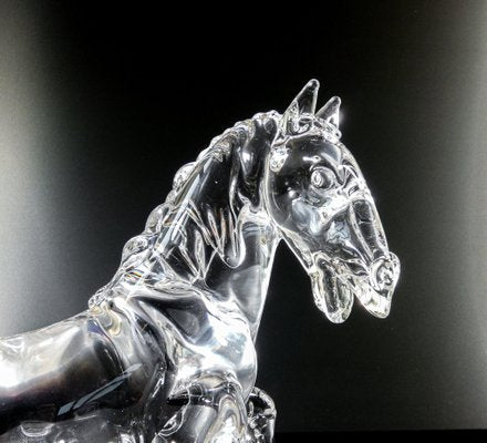 Arnaldo Zanella, Horse Sculpture, 1980s, Murano Glass-OJE-1805013