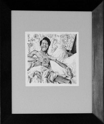 Arnaud Kool, Portrait of Prince, 2011, Ink Drawing, Framed-WCM-1347444